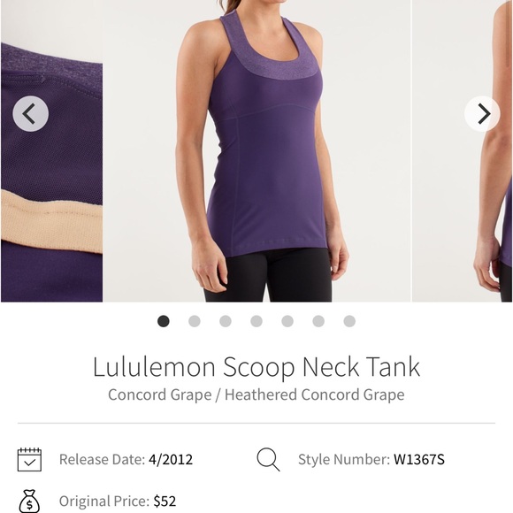 Lululemon Scoop Neck Tank - Picture 4 of 7